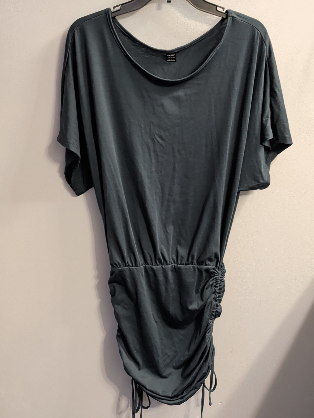 🍉SHEIN Slate Teal Scoop Neck Tunic Top